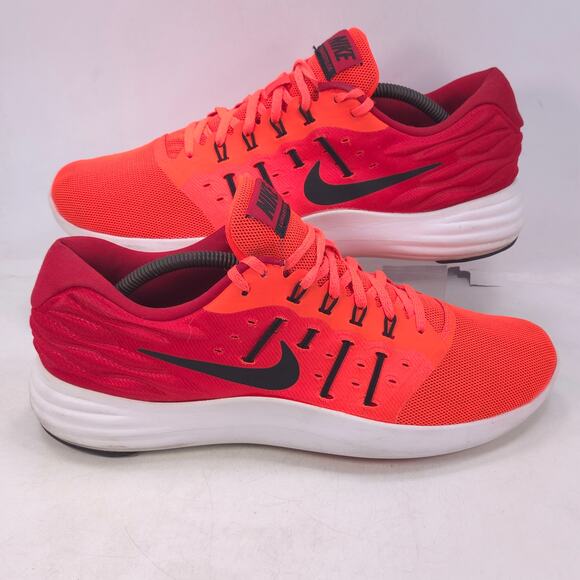 Nike Lunarstelos Lace Up Athletic Shoe Mens Size 11.5 844736-600 Red Black - Picture 6 of 10